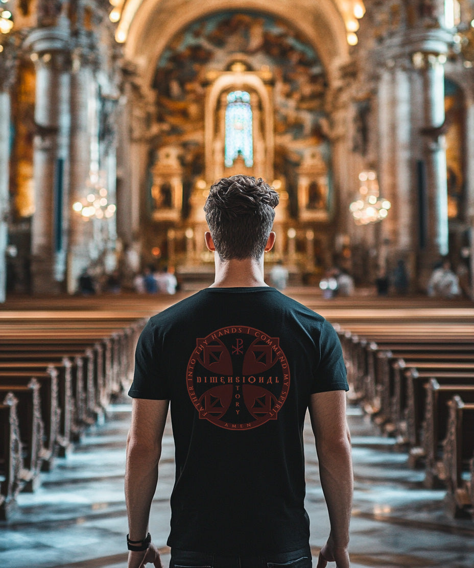 Templar Cross - DimensionalStory Unisex Christian T-Shirt