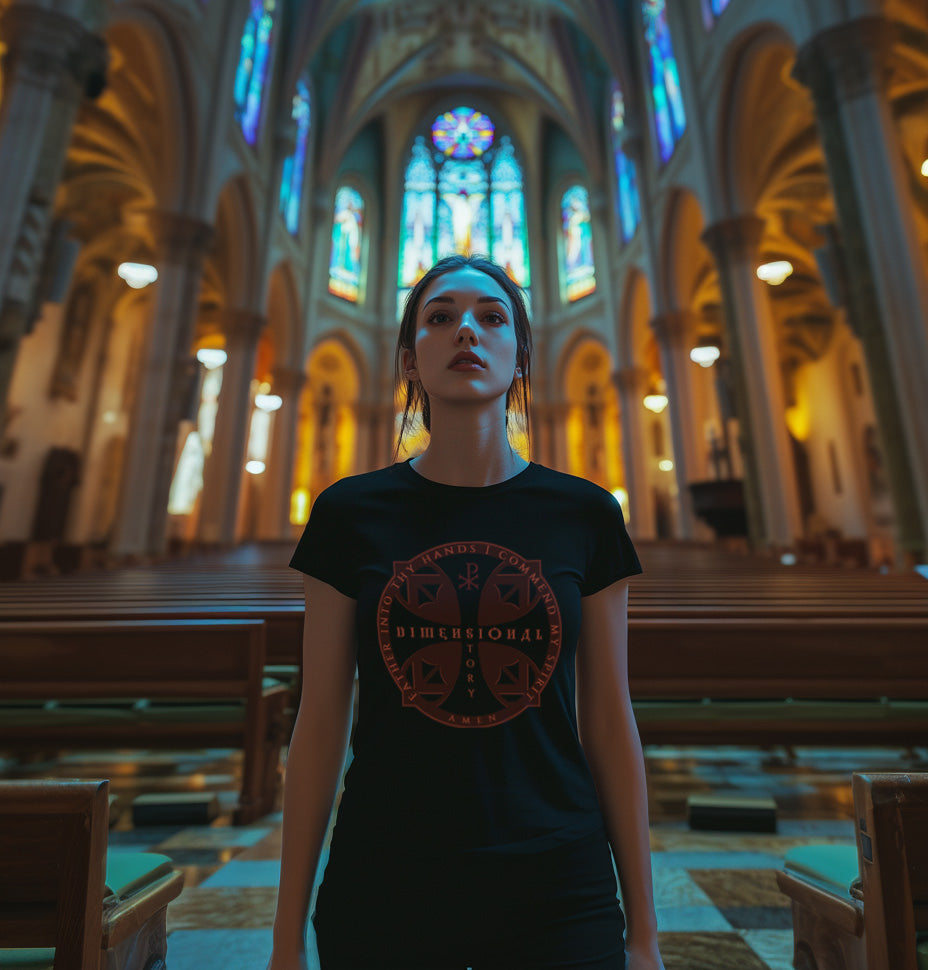 Templar Cross - DimensionalStory Unisex Christian T-Shirt